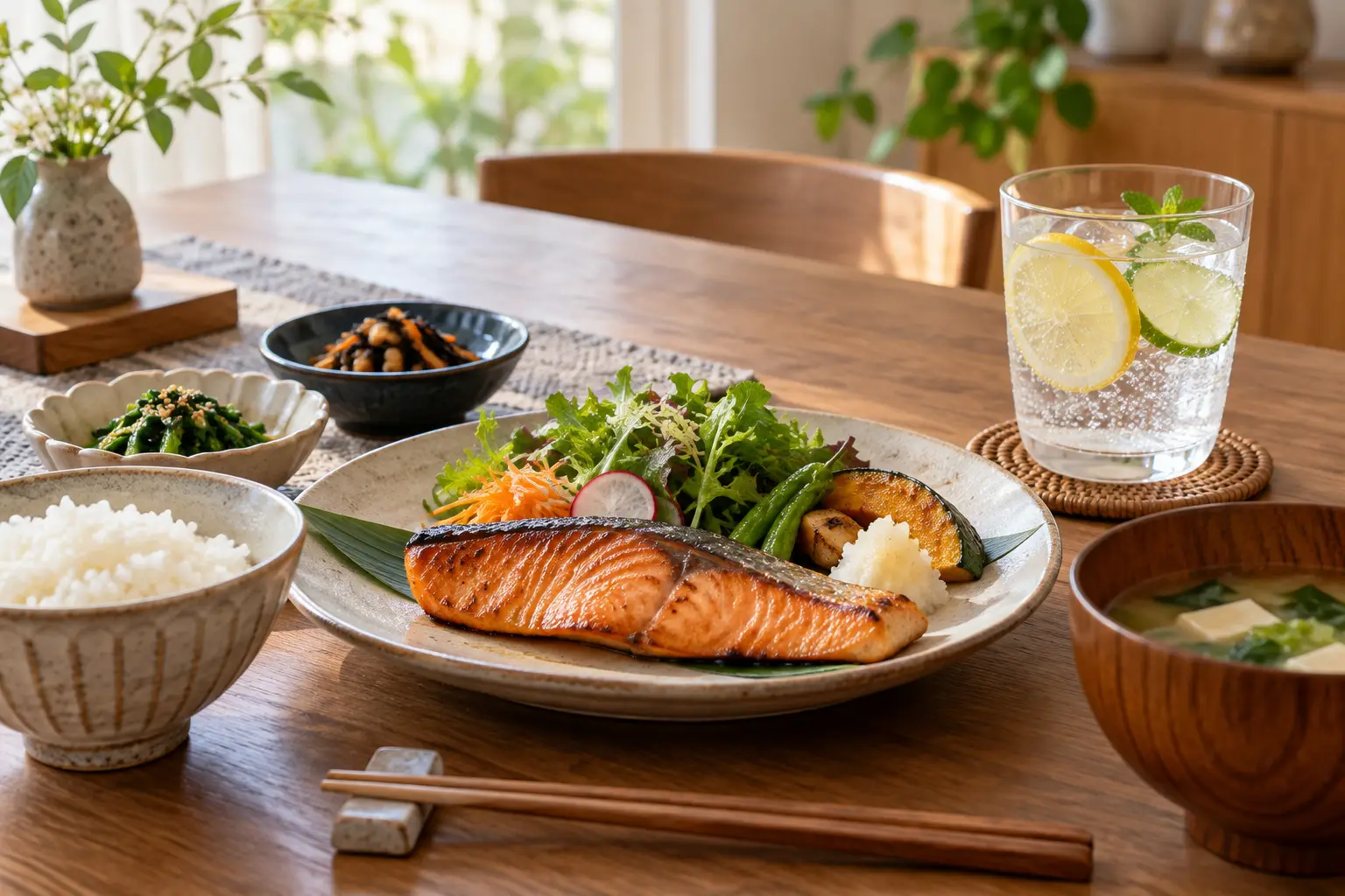飲まない日の食事と炭酸水